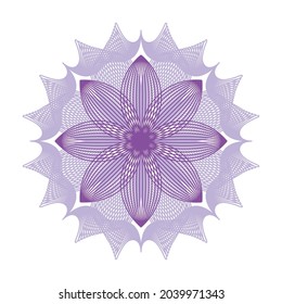beautiful luxury flower abstract line