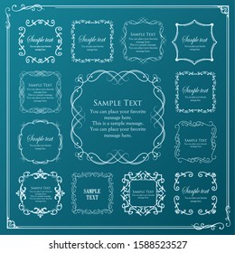Beautiful luxury frame design set