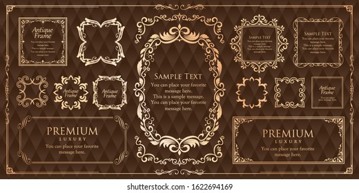 Beautiful luxury frame design set