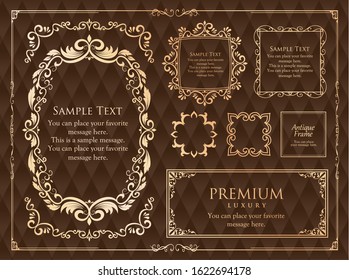 Beautiful luxury frame design set