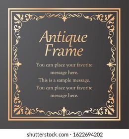 Beautiful luxury frame design set