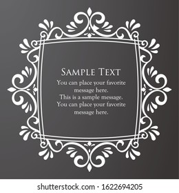 Beautiful luxury frame design set