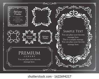 Beautiful luxury frame design set