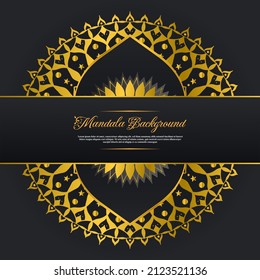 beautiful luxury gold mandala background for design