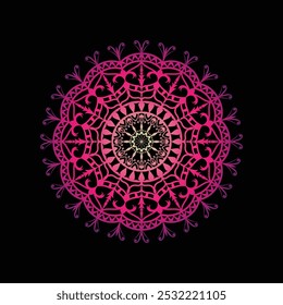 Beautiful Luxury Gradient colour  Mandala design