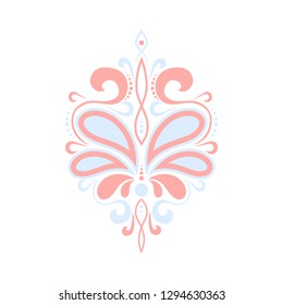 beautiful luxury pattern with curls. Ornament for fabric and decoration.