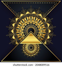 beautiful luxury rounded mandala design