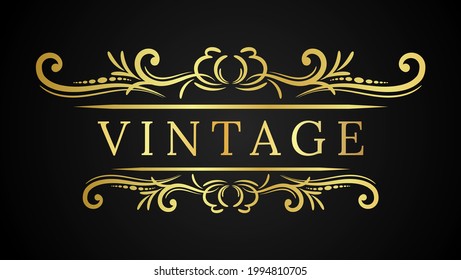 Beautiful Luxury Vintage Frame Vector Design