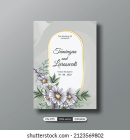 a beautiful luxury wedding invitation template that will make the party event more perfect