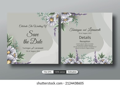 a beautiful luxury wedding invitation template that will make the party event more perfect.