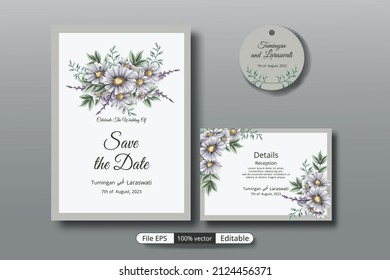 a beautiful luxury wedding invitation template that will make the party event more perfect.
