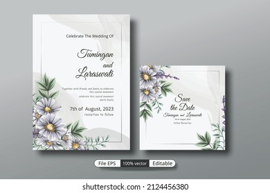 a beautiful luxury wedding invitation template that will make the party event more perfect.