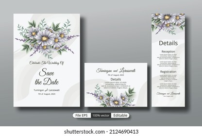 a beautiful luxury wedding invitation template that will make the party event more perfect.
