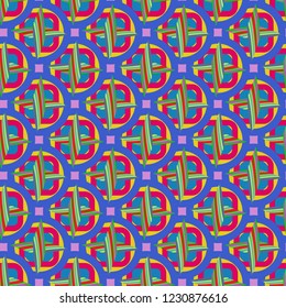 Beautiful magic abstract background multicolor seamless.