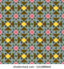 Beautiful magic abstract background multicolored seamless.