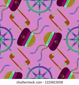 Beautiful magic background cap seaman.