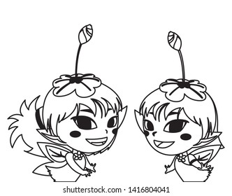 beautiful magic fairies characters vector ilustration