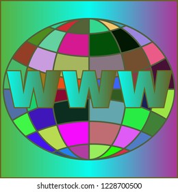 Beautiful magic multicolor globe www.
