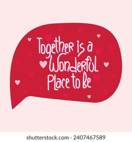 Beautiful magic Valentine's day speech bubbles with lovely quotes for lovers. Amazing stickers collection