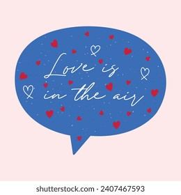 Beautiful magic Valentine's day speech bubbles with lovely quotes for lovers. Amazing stickers collection