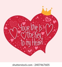 Beautiful magic Valentine's day speech bubbles with lovely quotes for lovers. Amazing stickers collection