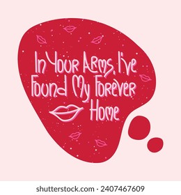 Beautiful magic Valentine's day speech bubbles with lovely quotes for lovers. Amazing stickers collection