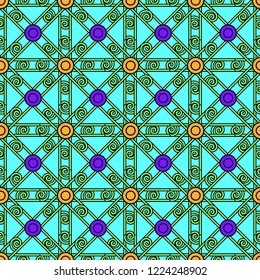 Beautiful magical abstract background multicolored seamless.