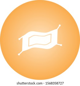 Beautiful Magical Carpet  Glyph Vector Icon