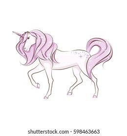 The beautiful magical unicorn.