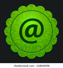 Beautiful Mail Sign web icon