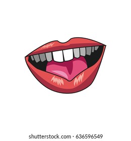 beautiful make glamour gloss lips