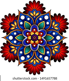 Beautiful Mandala 3D Rangoli Diwali Composition 