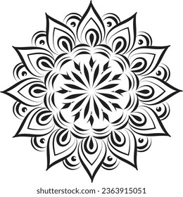 Beautiful Mandala art design for print or use as poster, card, flyer, tattoo or T Shirt