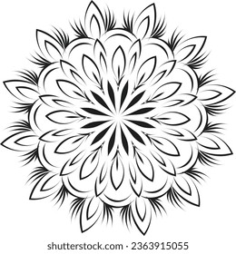 Beautiful Mandala art design for print or use as poster, card, flyer, tattoo or T Shirt