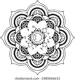 Beautiful mandala art, vector mandala design