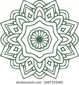 Beautiful mandala art, vector mandala design