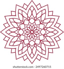 Beautiful mandala art, vector mandala design