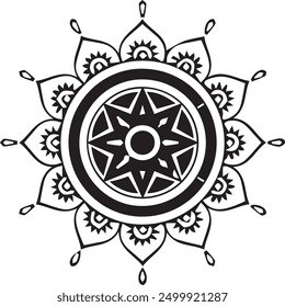 Beautiful mandala art, vector mandala design