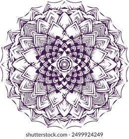 Beautiful mandala art, vector mandala design