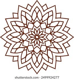 Beautiful mandala art, vector mandala design