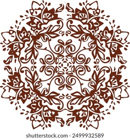 Beautiful mandala art, vector mandala design