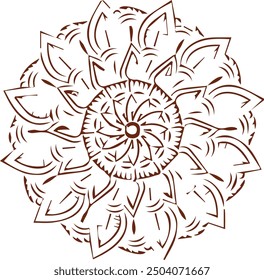 Beautiful mandala art, vector mandala design