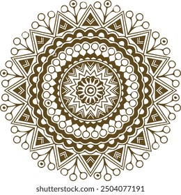Beautiful mandala art, vector mandala design