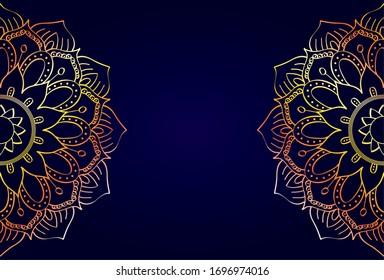 beautiful mandala with color background vector illustration design
