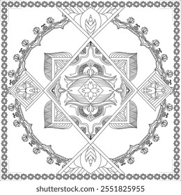 Its a beautiful mandala design.