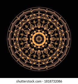 Beautiful Mandala Design. Art. Luxury Mandala Template.