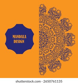 Hermoso diseño de mandala para el fondo 