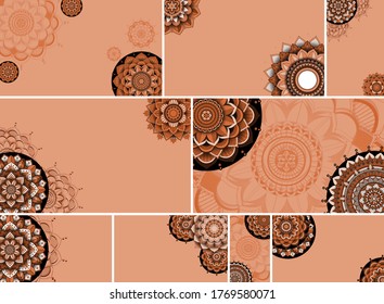Beautiful mandala design background illustration