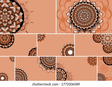 Schöne Mandala-Design-Hintergrund-Illustration