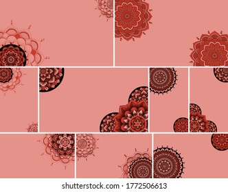 Beautiful mandala design background illustration